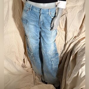 Alice + Olivia Light Blue Relaxed Jeans